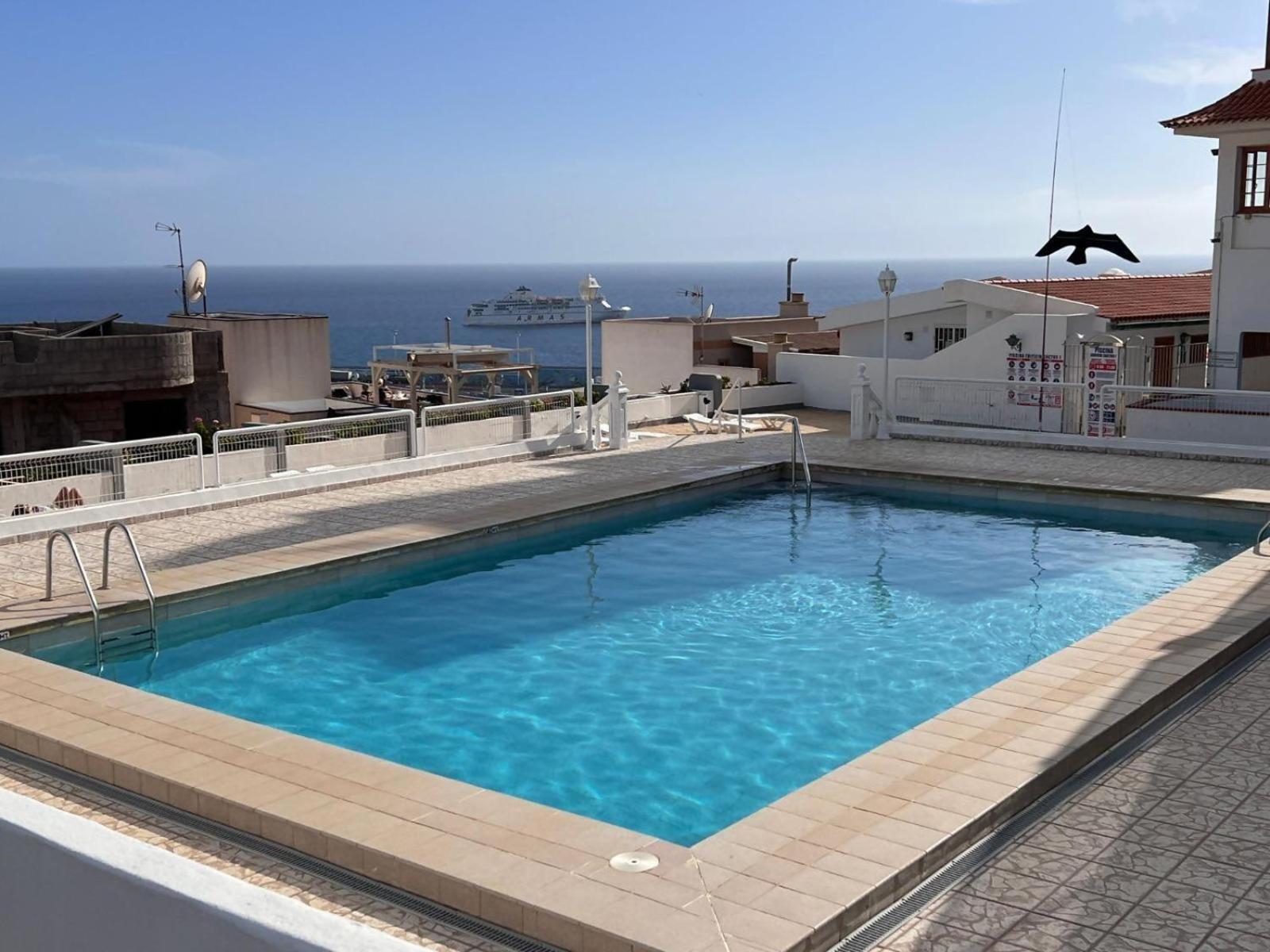 Appartamento Vista Mar Y Piscina Climatizada Arona  Esterno foto